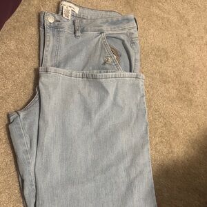 Lee Women's Light Blue Wide Leg Jeans